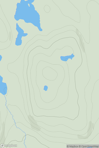 Thumbnail image for Beinn Mhor [Lewis and Nearby Islands] [NB229364] showing contour plot for surrounding peak